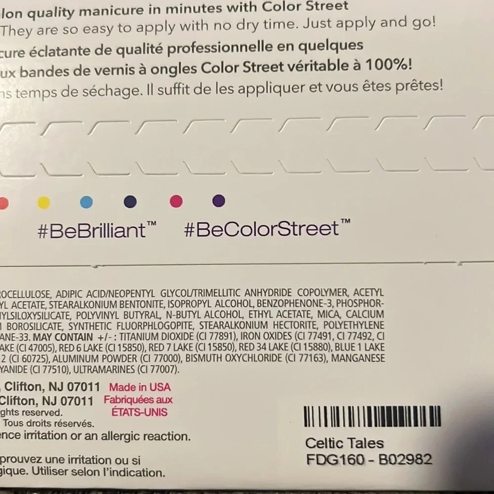 Color Street nail polish strips in Celtic Tales retired RARE RETIRED